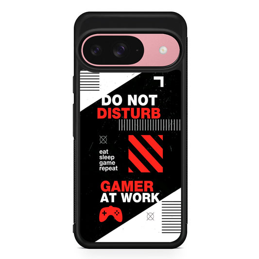 Caution and Do Not Disturb Google Pixel 9 Case | Google Pixel 9 Protective Rubber Case