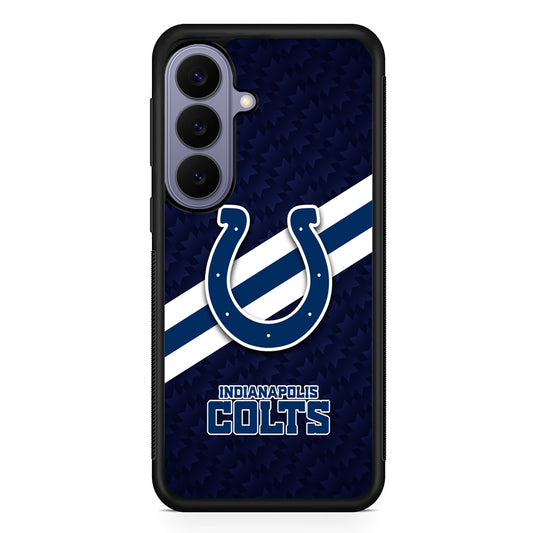 NFL Indianapolis Colts Stripe Samsung Galaxy S26 Case | Durable Rubber Case for Samsung Galaxy S26