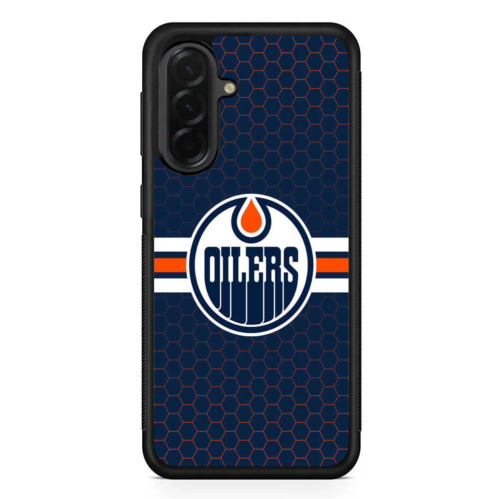 NHL Edmonton Oilers Logo Samsung Galaxy A36 Case | Protective Rubber Cover