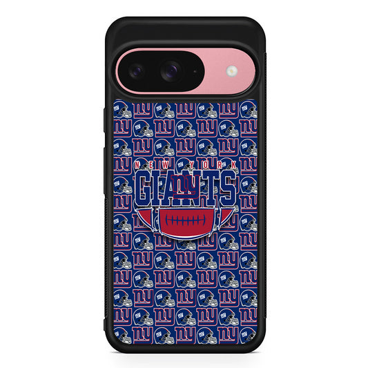 NFL New York Giants Wall Patern Google Pixel 9 Case | Google Pixel 9 Protective Rubber Case