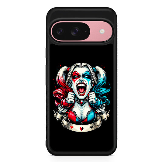 Harley Quinn Scream Google Pixel 9 Case | Google Pixel 9 Protective Rubber Case