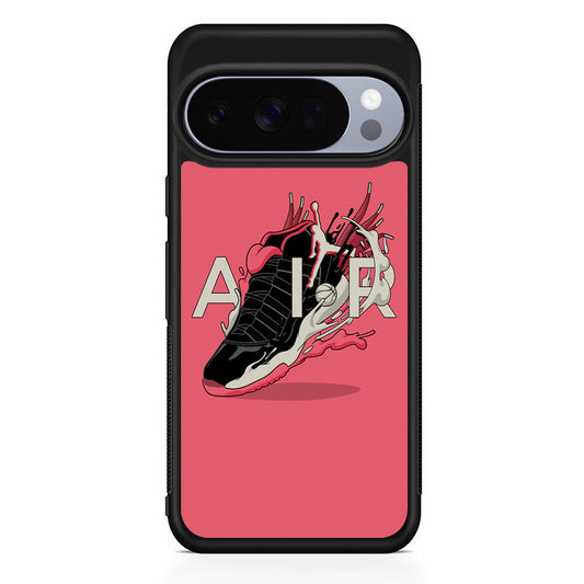 Air Jordan Paint Of Shoes Art Google Pixel 10 Pro Case | Slim Google Pixel 10 Pro Rubber Case