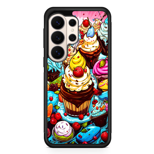 Sweet Desserts Food Doodle Samsung Galaxy S26 Ultra Case | Slim Protective Case for Samsung Galaxy S26 Ultra