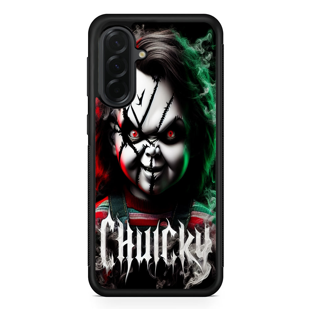 Chucky Doll Scary Face Samsung Galaxy A36 Case | Protective Rubber Cover