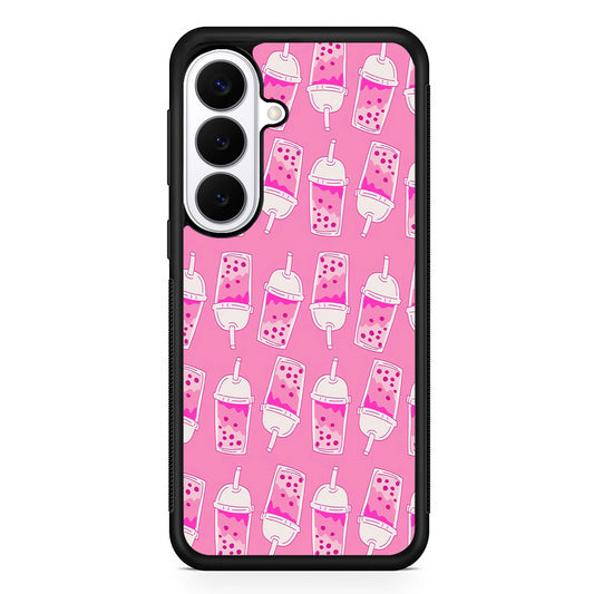 Bubble Tea Pink Pattern Samsung Galaxy S26 Plus Case | Slim Protective Cover for Samsung Galaxy S26 Plus
