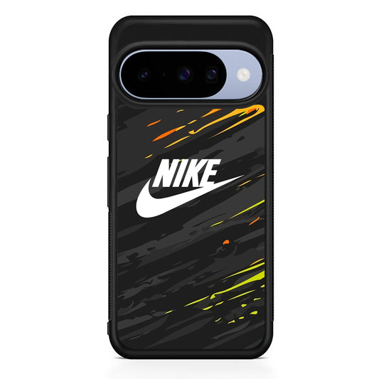 Nike Grey Dominant Abstract Google Pixel 10 Case | Google Pixel 10 Rubber Protective Case