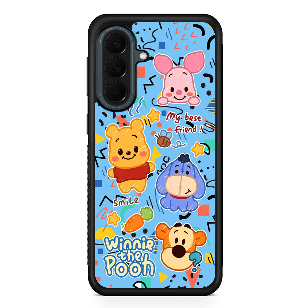 Winnie The Pooh The Best Friend Samsung Galaxy A37 Case | Samsung Galaxy A37 Rubber Phone Case