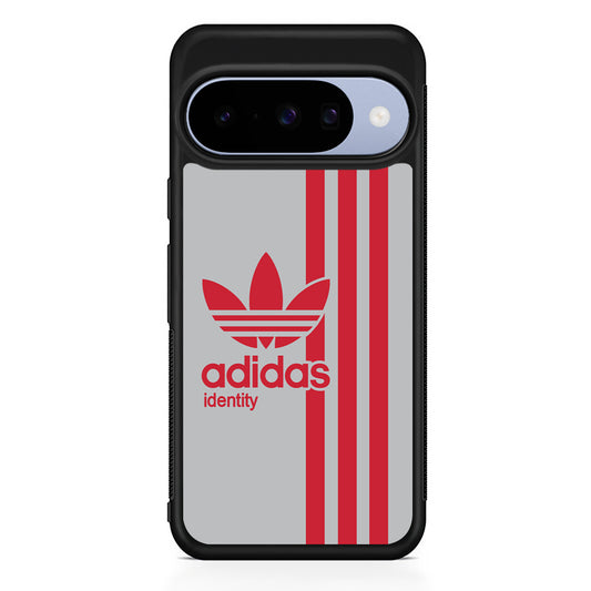Adidas Red Identity Google Pixel 10 Case | Google Pixel 10 Rubber Protective Case