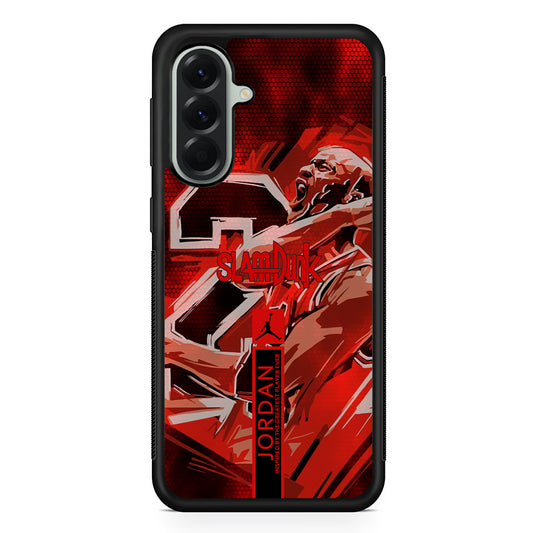 Air Jordan Scream on Fighting Samsung Galaxy A56 Case | Samsung Galaxy A56 Rubber Protective Case