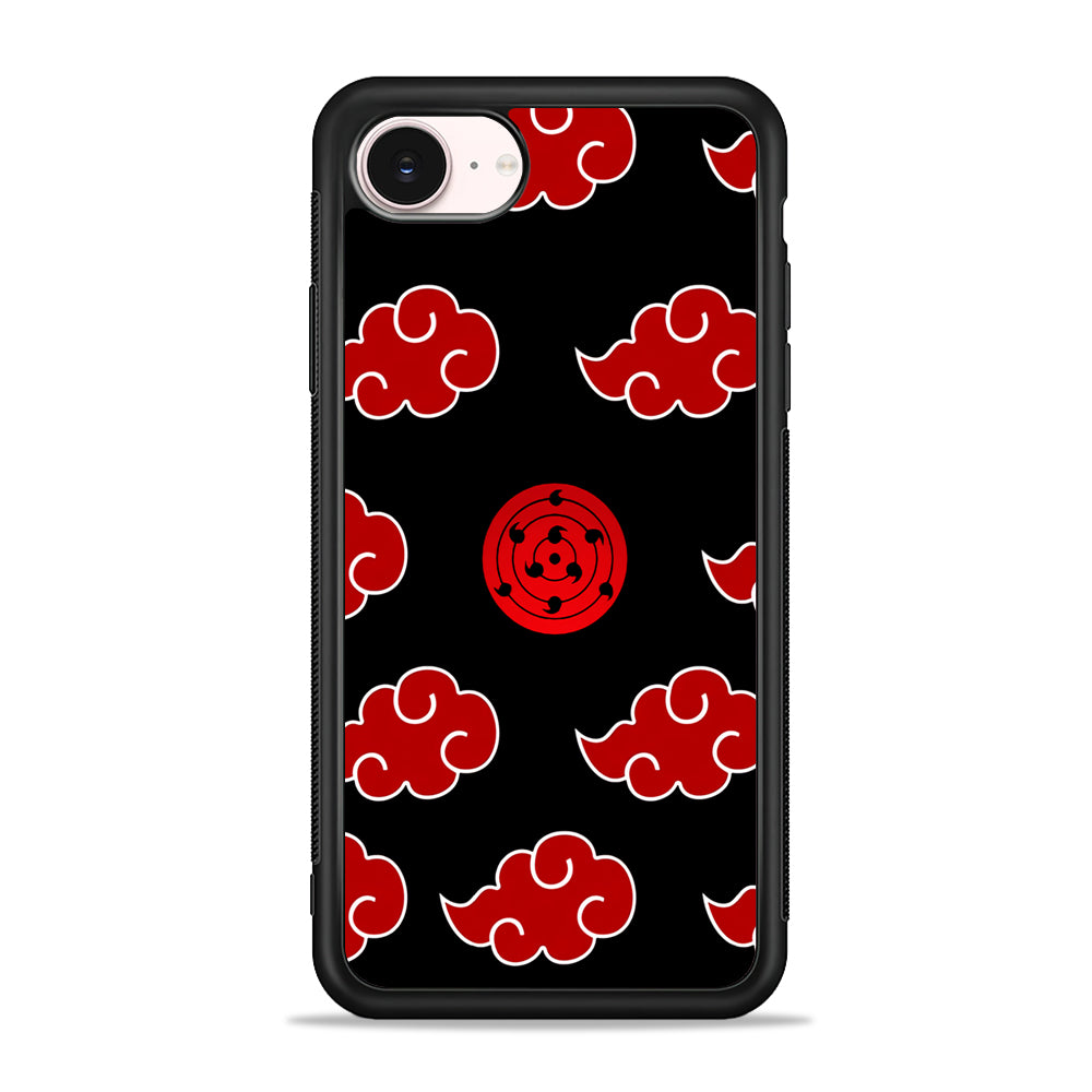 Sharingan and Akatsuki Naruto iPhone 17e Case - Silicone Case