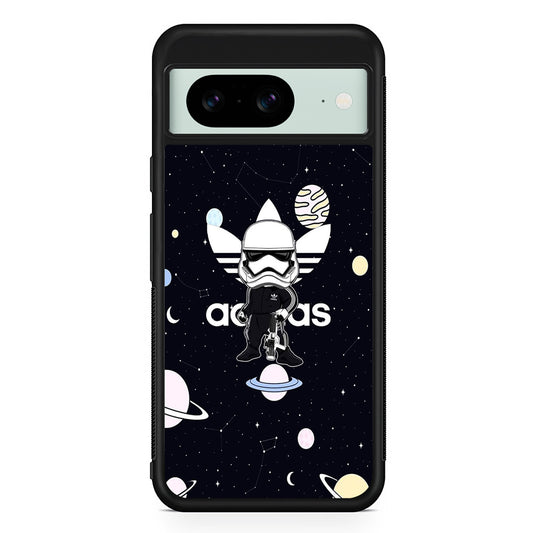 Adidas Stormtrooper Galaxy Google Pixel 8 Case | Durable Protective Cover for Google Pixel 8