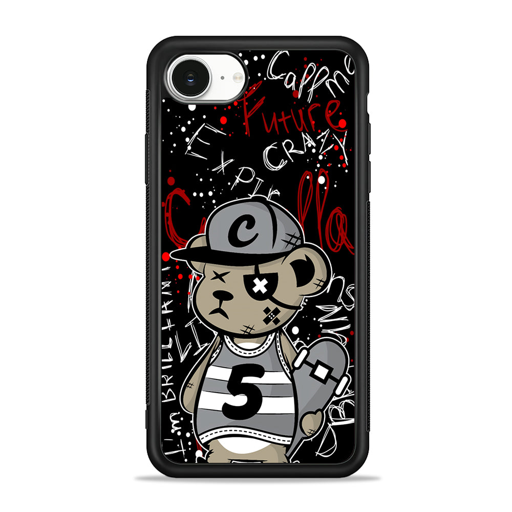 Crew Five Skater Bear iPhone 16e Case | Protective Phone Cover