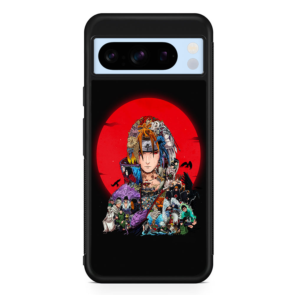 Naruto Akatsuki Clan History Google Pixel 8 Pro Case | Slim Rubber Case for Google Pixel 8 Pro