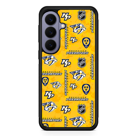 NHL Nashville Predators Pixel Samsung Galaxy S26 Case | Durable Rubber Case for Samsung Galaxy S26