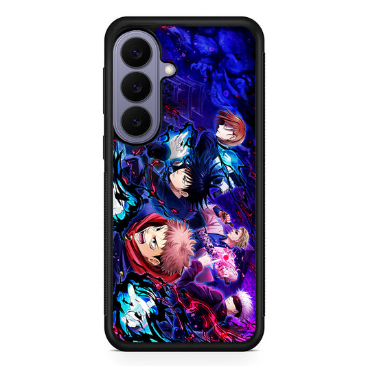 Main Characters of Jujutsu Kaisen Samsung Galaxy S26 Case | Durable Rubber Case for Samsung Galaxy S26