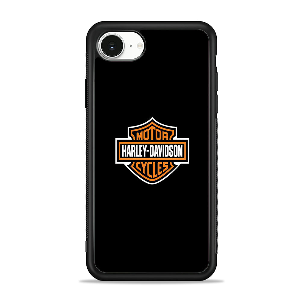 Harley Davidson Logo Black iPhone 16e Case - Slim Silicone Case