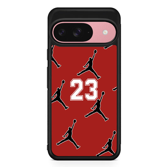 Air Jordan Red Scarlet Google Pixel 9 Case | Google Pixel 9 Protective Rubber Case
