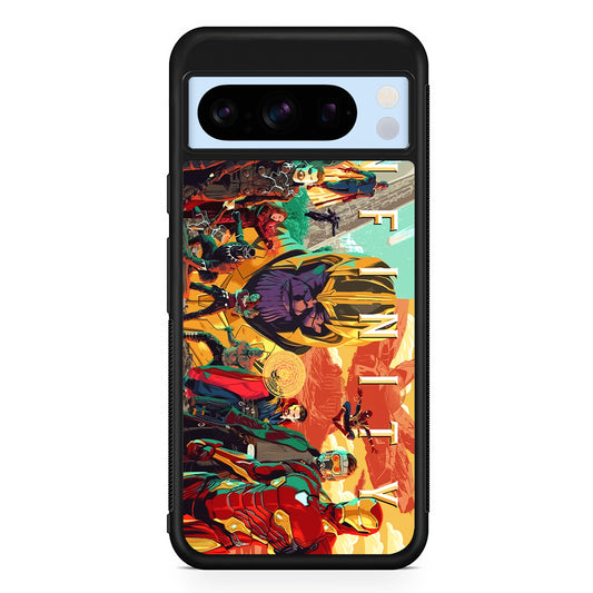Avenger Infinity All Character Google Pixel 8 Pro Case | Slim Rubber Case for Google Pixel 8 Pro