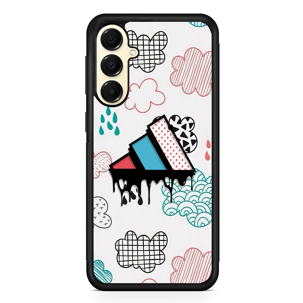 Adidas Clouds Art Samsung Galaxy A16 Case | Slim Rubber Case for Samsung Galaxy A16