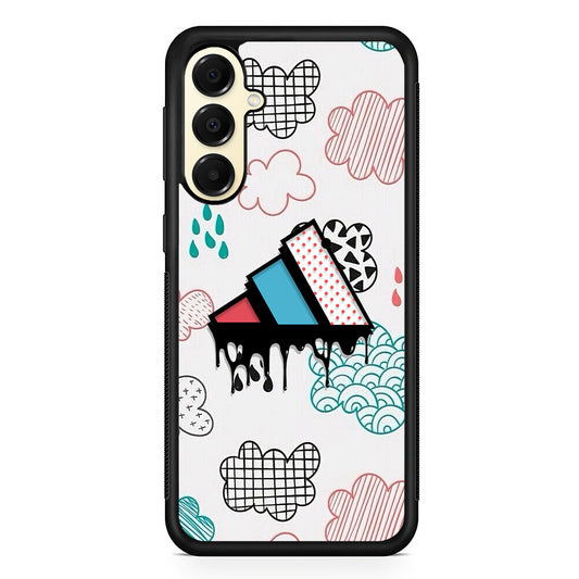 Adidas Clouds Art Samsung Galaxy A16 Case | Slim Rubber Case for Samsung Galaxy A16