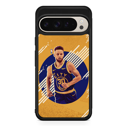 Stephen Curry Basketball Player Google Pixel 9 Pro Case | Slim Protective Cover