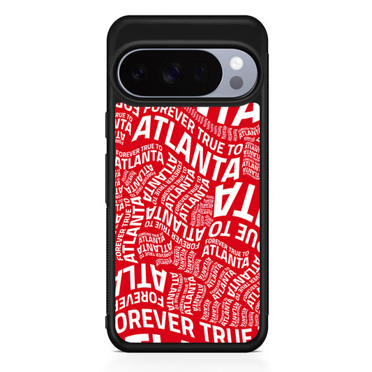 NBA Atlanta Hawks Word Google Pixel 10 Pro Case | Slim Google Pixel 10 Pro Rubber Case