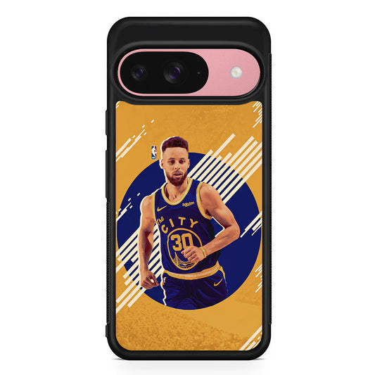 Stephen Curry Basketball Player Google Pixel 9 Case | Google Pixel 9 Protective Rubber Case