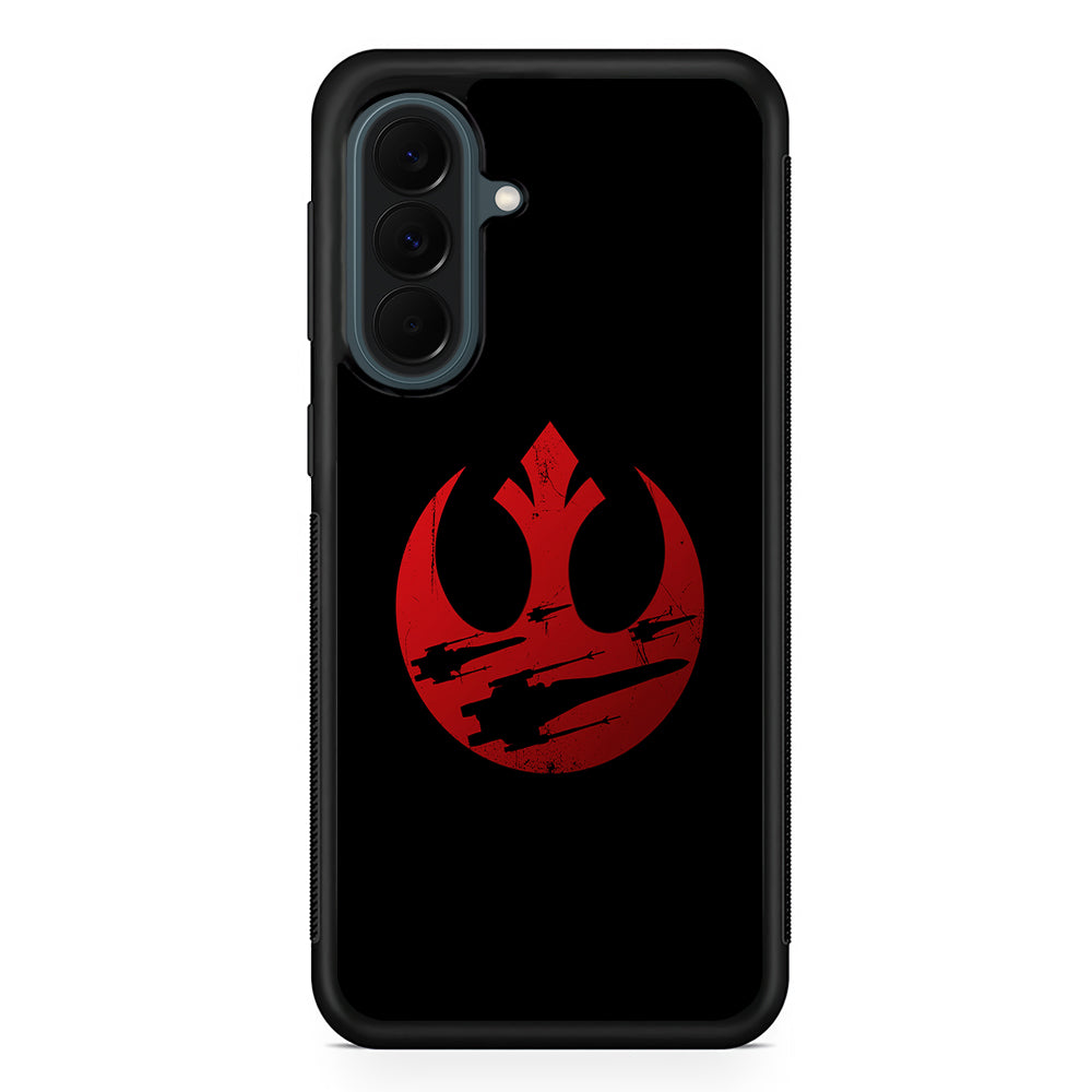 Rebel Alliance Star Wars Red Samsung Galaxy A37 Case | Samsung Galaxy A37 Rubber Phone Case