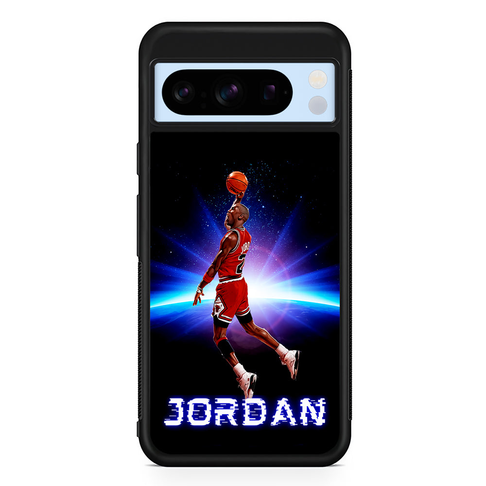 Jordan Slam Dunk Galaxy Google Pixel 8 Pro Case | Slim Rubber Case for Google Pixel 8 Pro