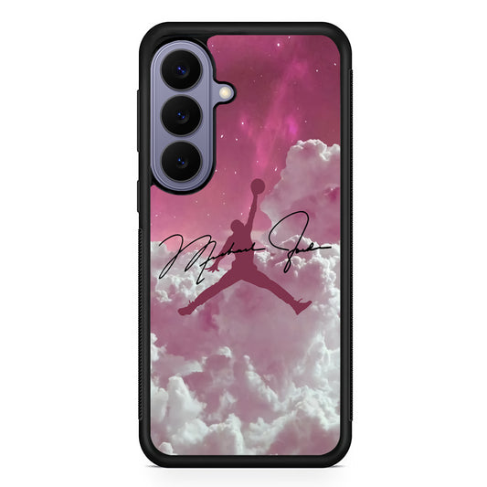 Air Jordan Signature Art of Aesthetic Aurora Samsung Galaxy S26 Case | Slim Protective Rubber Case for Samsung S26