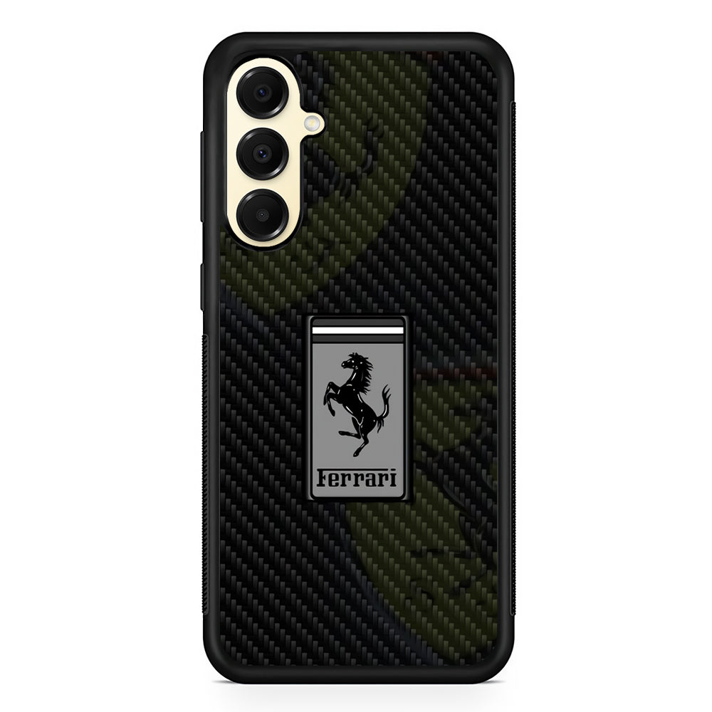 Ferrari Silvery Touch Samsung Galaxy A16 Case | Slim Rubber Case for Samsung Galaxy A16