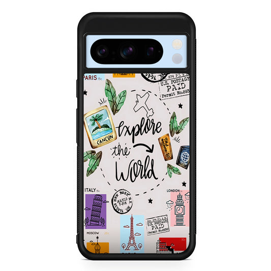 Explore The World Travel Google Pixel 8 Pro Case | Slim Rubber Case for Google Pixel 8 Pro