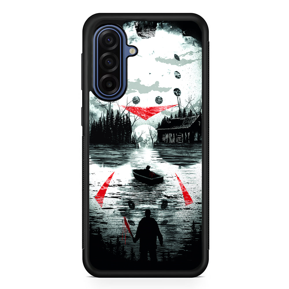 Friday the 13th Silhouette Mask Samsung Galaxy A17 Case | Slim Protective Phone Cover