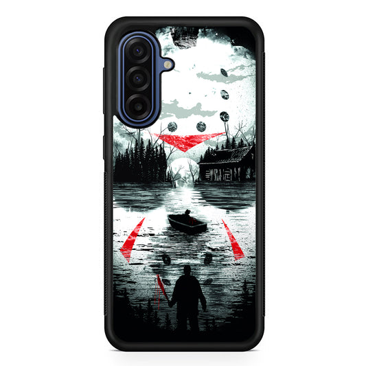 Friday the 13th Silhouette Mask Samsung Galaxy A17 Case | Slim Protective Phone Cover