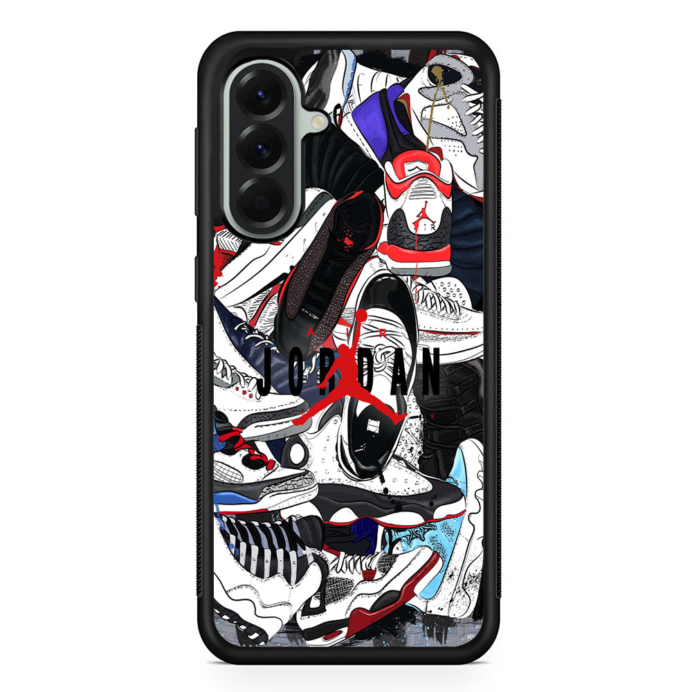 Air Jordan Scattered Collection Samsung Galaxy A56 Case | Samsung Galaxy A56 Rubber Protective Case