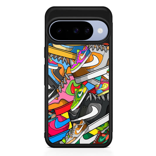 Nike Mix Shoes Google Pixel 10 Case | Google Pixel 10 Rubber Protective Case