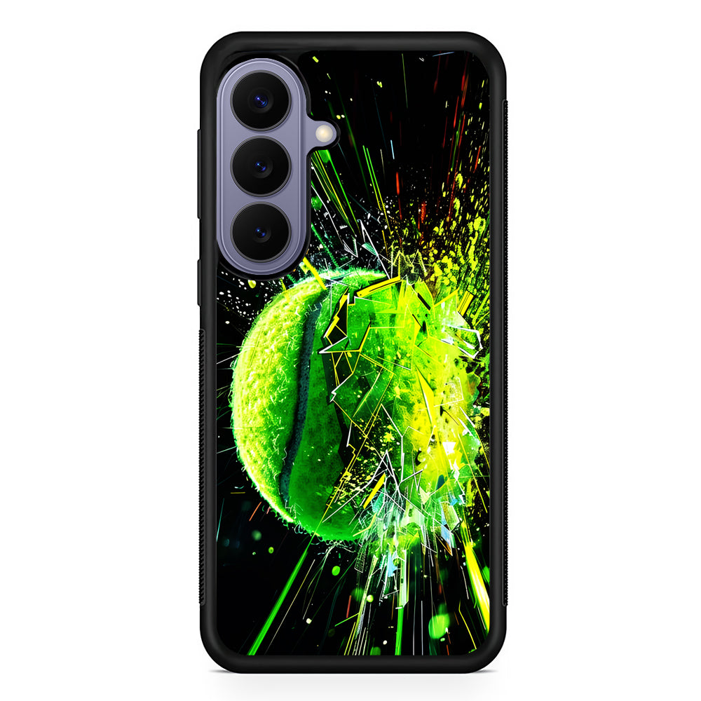 Tennis Ball Breaks Glass Samsung Galaxy S26 Case | Durable Rubber Case for Samsung Galaxy S26