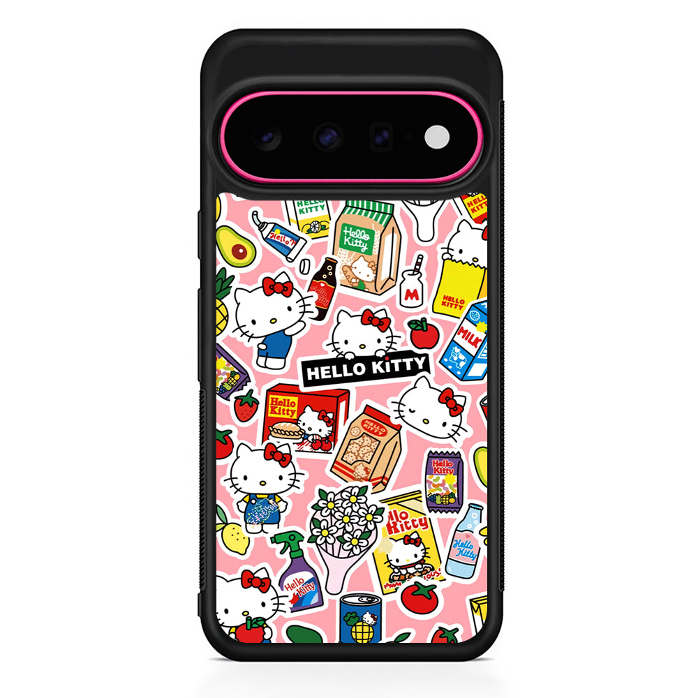 Hello Kitty Stickers Google Pixel 11 Case | Slim Shockproof Cover