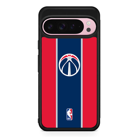 NBA Washington Wizards Stripe Google Pixel 9 Pro XL Case | Protective Cover
