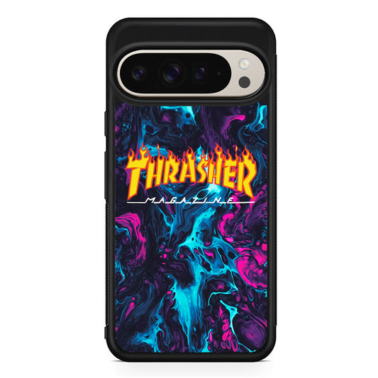 Thrasher Purple Liquid Google Pixel 9 Pro Case | Slim Protective Cover
