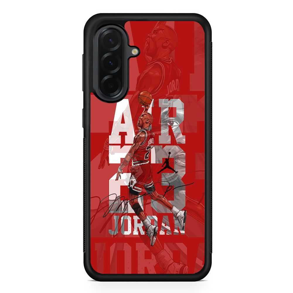Air Jordan Silver Light Samsung Galaxy A36 Case | Slim Samsung Galaxy A36 Protective Case
