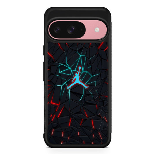 Air Jordan The Rock Shapes Google Pixel 9 Case | Google Pixel 9 Protective Rubber Case