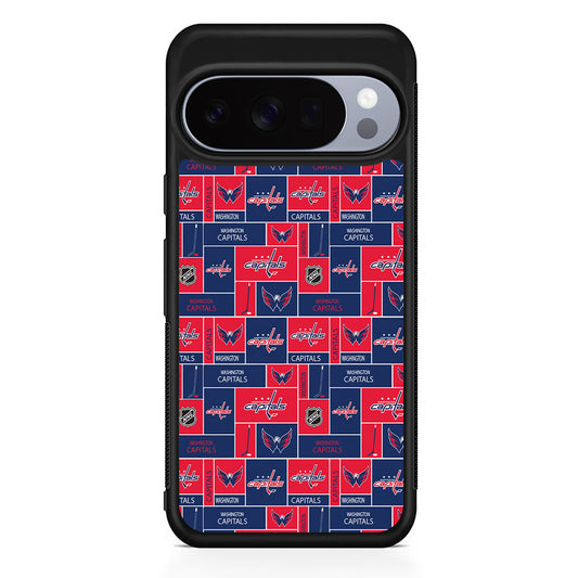 NHL Washington Capitals Pattern Google Pixel 10 Pro Case | Slim Google Pixel 10 Pro Rubber Case