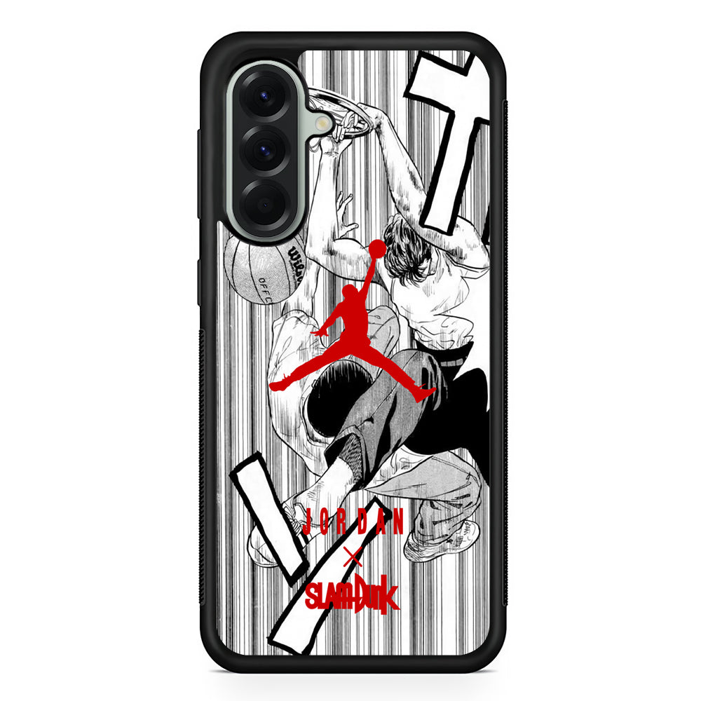 Air Jordan Slam Dunk Cover Samsung Galaxy A56 Case | Samsung Galaxy A56 Rubber Protective Case