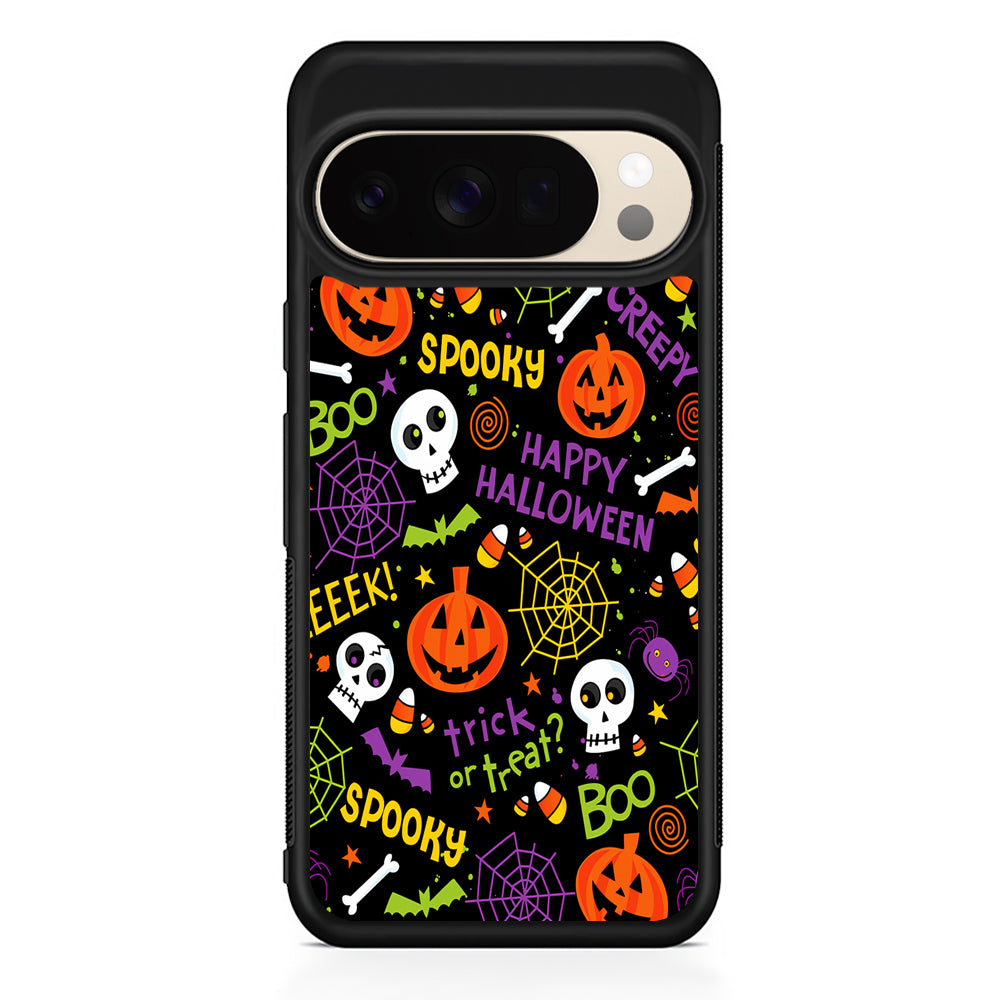 Happy Halloween Spooky Google Pixel 10 Pro XL Case | Slim Google Pixel 10 Pro XL Protective Case