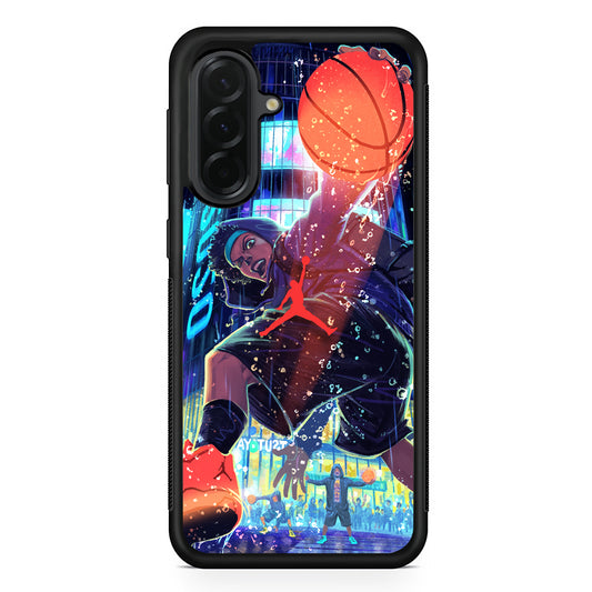 Air Jordan Cartoon City Playground Samsung Galaxy A36 Case | Slim Samsung Galaxy A36 Protective Case