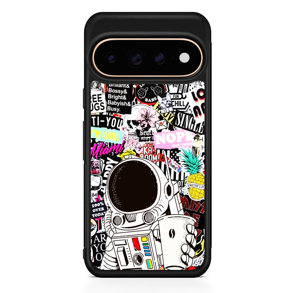 Astronauts Coffee Cheers Google Pixel 11 Pro Case - Stylish Protective Phone Case