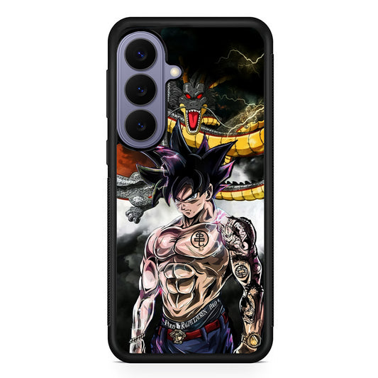 Goku X Shenron Dragon Ball Z Samsung Galaxy S26 Case | Durable Rubber Case for Samsung Galaxy S26