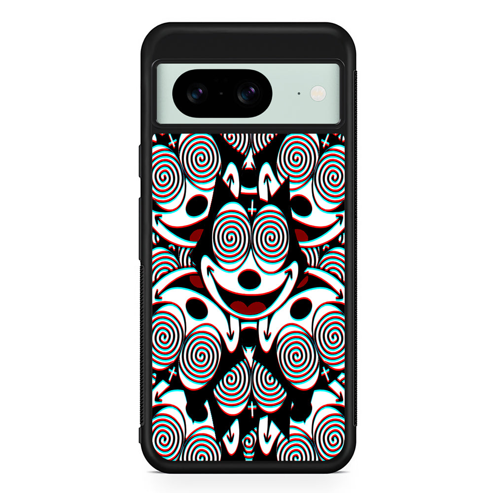 Felix The Cat Hypnotic Google Pixel 8 Case | Durable Protective Cover for Google Pixel 8