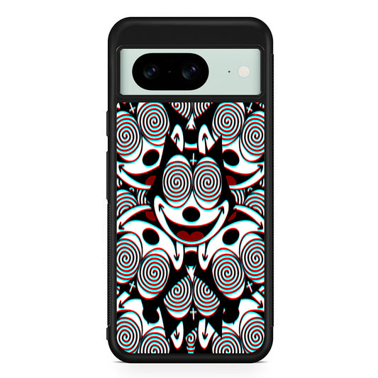 Felix The Cat Hypnotic Google Pixel 8 Case | Durable Protective Cover for Google Pixel 8